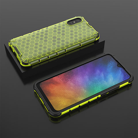 Carcasa Bumper Funda Silicona Transparente 360 Grados AM2 para Xiaomi Redmi 9A Verde