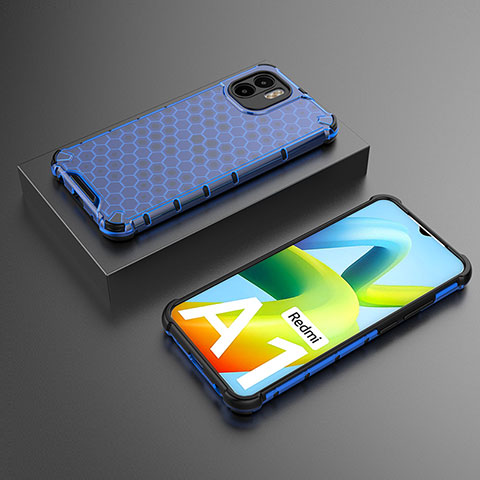 Carcasa Bumper Funda Silicona Transparente 360 Grados AM2 para Xiaomi Redmi A2 Plus Azul