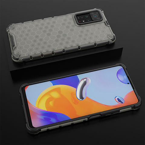 Carcasa Bumper Funda Silicona Transparente 360 Grados AM2 para Xiaomi Redmi Note 11 Pro 4G Negro