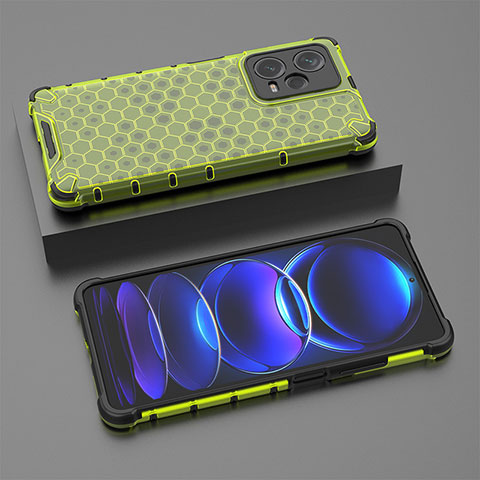 Carcasa Bumper Funda Silicona Transparente 360 Grados AM2 para Xiaomi Redmi Note 12 Pro+ Plus 5G Verde