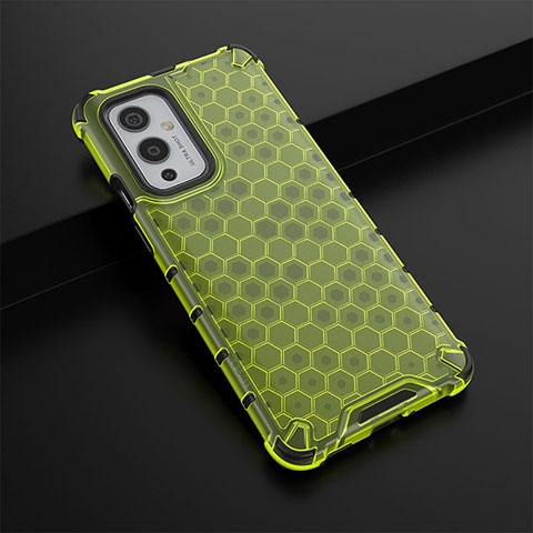 Carcasa Bumper Funda Silicona Transparente 360 Grados AM3 para OnePlus 9 5G Verde