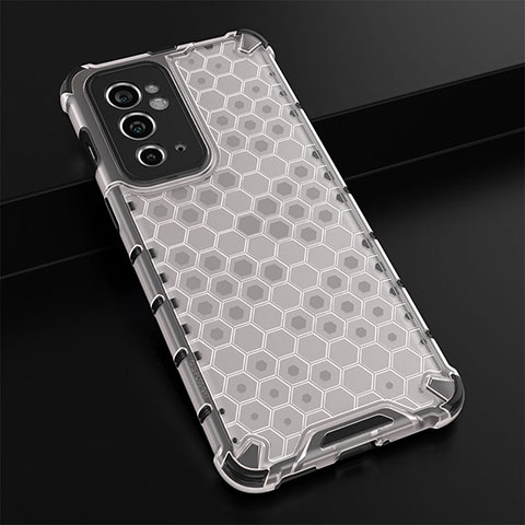 Carcasa Bumper Funda Silicona Transparente 360 Grados AM3 para OnePlus 9RT 5G Blanco