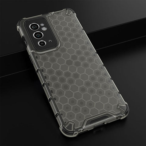 Carcasa Bumper Funda Silicona Transparente 360 Grados AM3 para OnePlus 9RT 5G Negro