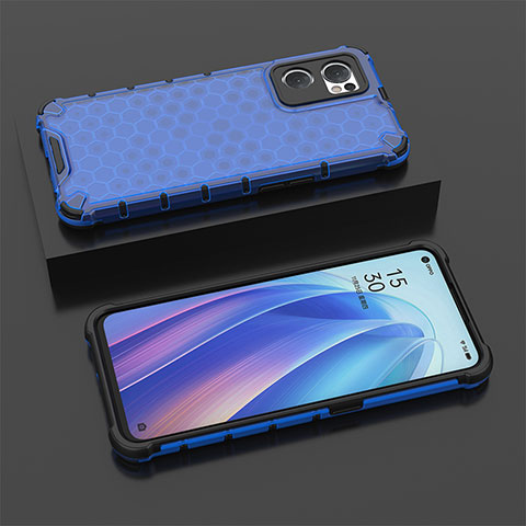 Carcasa Bumper Funda Silicona Transparente 360 Grados AM3 para OnePlus Nord CE 2 5G Azul