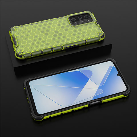 Carcasa Bumper Funda Silicona Transparente 360 Grados AM3 para Oppo A53s 5G Verde