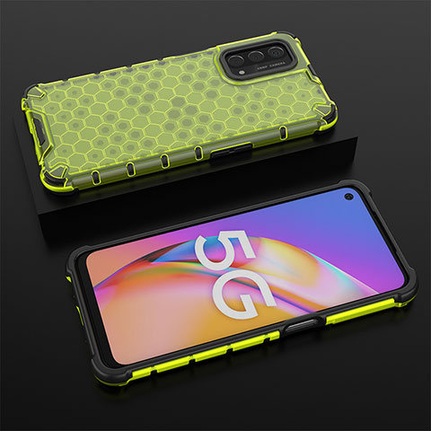 Carcasa Bumper Funda Silicona Transparente 360 Grados AM3 para Oppo A54 5G Verde