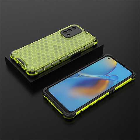 Carcasa Bumper Funda Silicona Transparente 360 Grados AM3 para Oppo F19 Verde