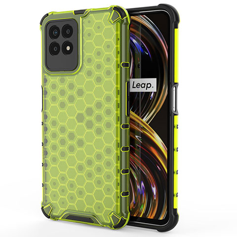 Carcasa Bumper Funda Silicona Transparente 360 Grados AM3 para Realme 8i Verde