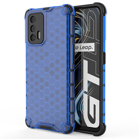 Carcasa Bumper Funda Silicona Transparente 360 Grados AM3 para Realme GT Master 5G Azul