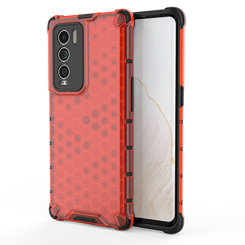 Carcasa Bumper Funda Silicona Transparente 360 Grados AM3 para Realme GT Master Explorer 5G Rojo