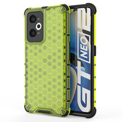 Carcasa Bumper Funda Silicona Transparente 360 Grados AM3 para Realme GT Neo2 5G Verde