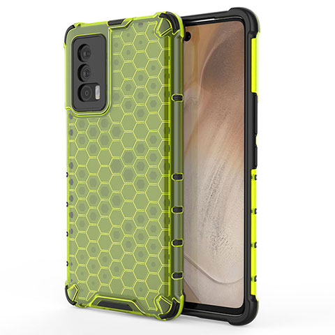 Carcasa Bumper Funda Silicona Transparente 360 Grados AM3 para Vivo iQOO 7 India 5G Verde