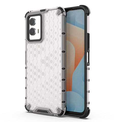 Carcasa Bumper Funda Silicona Transparente 360 Grados AM3 para Vivo iQOO U5 5G Blanco