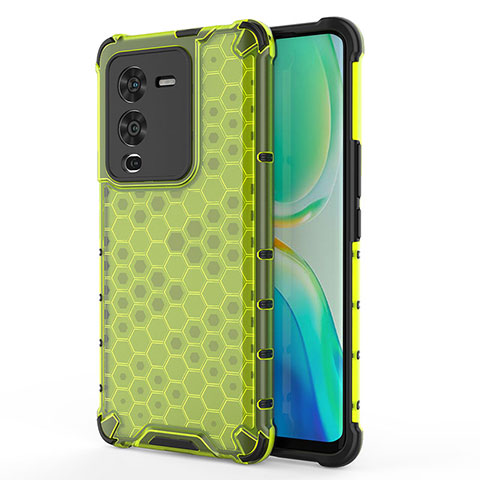 Carcasa Bumper Funda Silicona Transparente 360 Grados AM3 para Vivo V25 Pro 5G Verde