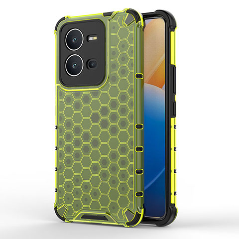 Carcasa Bumper Funda Silicona Transparente 360 Grados AM3 para Vivo X80 Lite 5G Verde