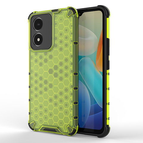 Carcasa Bumper Funda Silicona Transparente 360 Grados AM3 para Vivo Y02S Verde