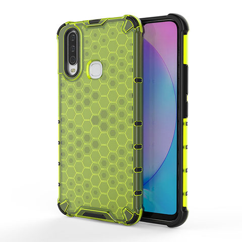 Carcasa Bumper Funda Silicona Transparente 360 Grados AM3 para Vivo Y11 Verde