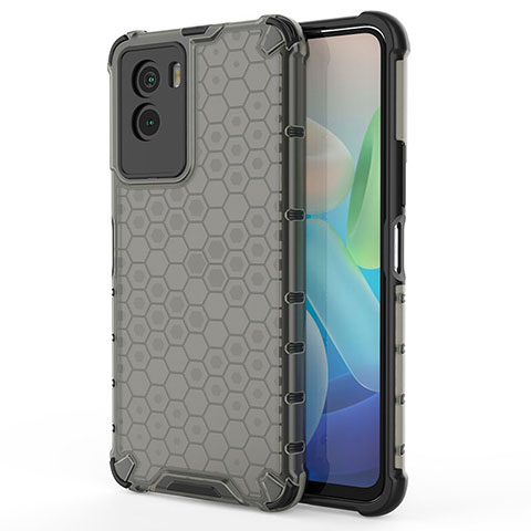 Carcasa Bumper Funda Silicona Transparente 360 Grados AM3 para Vivo Y72t Negro