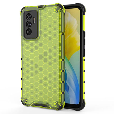 Carcasa Bumper Funda Silicona Transparente 360 Grados AM3 para Vivo Y75 4G Verde