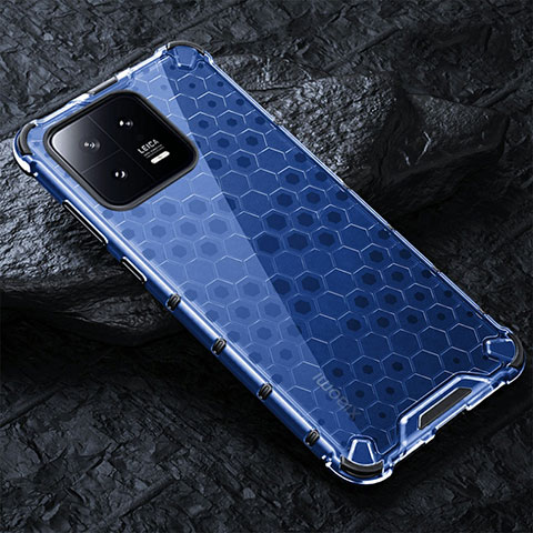 Carcasa Bumper Funda Silicona Transparente 360 Grados AM3 para Xiaomi Mi 13 5G Azul