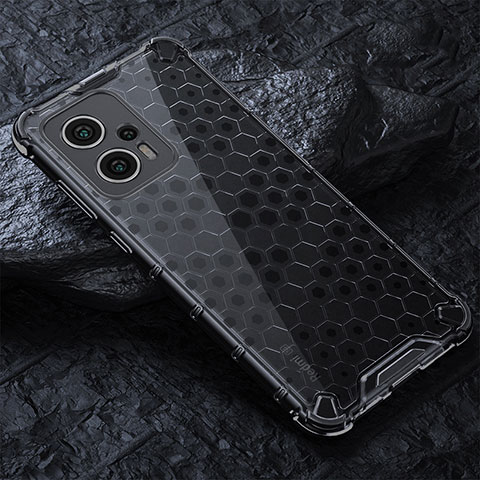 Carcasa Bumper Funda Silicona Transparente 360 Grados AM3 para Xiaomi Poco X4 GT 5G Negro