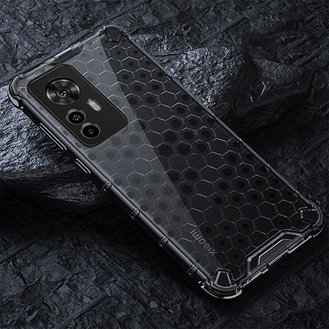 Carcasa Bumper Funda Silicona Transparente 360 Grados AM3 para Xiaomi Redmi K50 Ultra 5G Negro