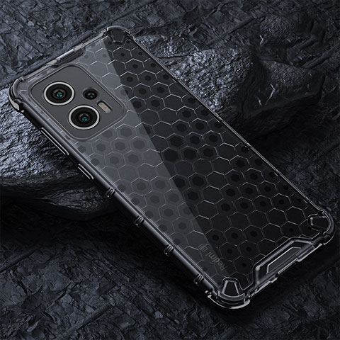 Carcasa Bumper Funda Silicona Transparente 360 Grados AM3 para Xiaomi Redmi K50i 5G Negro