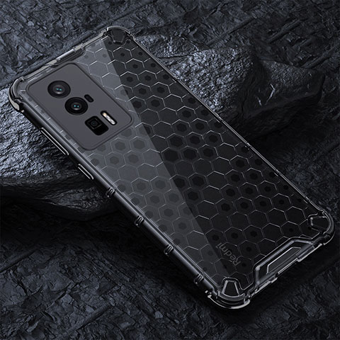 Carcasa Bumper Funda Silicona Transparente 360 Grados AM3 para Xiaomi Redmi K60 5G Negro