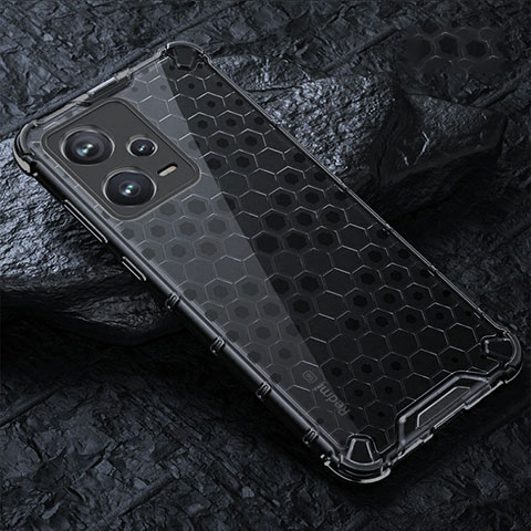 Carcasa Bumper Funda Silicona Transparente 360 Grados AM3 para Xiaomi Redmi Note 12 Explorer Negro