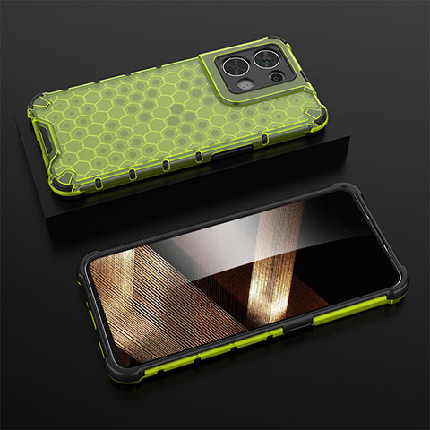 Carcasa Bumper Funda Silicona Transparente 360 Grados AM3 para Xiaomi Redmi Note 13 5G Verde