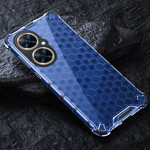 Carcasa Bumper Funda Silicona Transparente 360 Grados AM4 para Huawei Nova 11i Azul