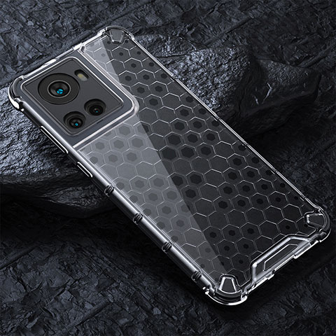 Carcasa Bumper Funda Silicona Transparente 360 Grados AM4 para OnePlus 10R 5G Gris