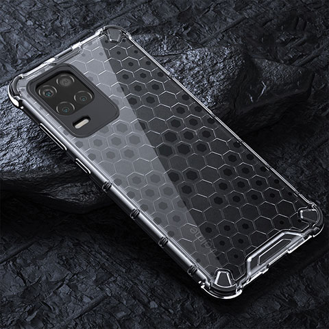 Carcasa Bumper Funda Silicona Transparente 360 Grados AM4 para Realme 8 5G Gris