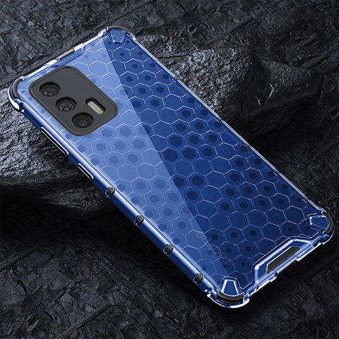 Carcasa Bumper Funda Silicona Transparente 360 Grados AM4 para Realme GT 5G Azul