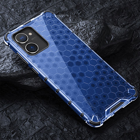 Carcasa Bumper Funda Silicona Transparente 360 Grados AM4 para Realme V20 5G Azul