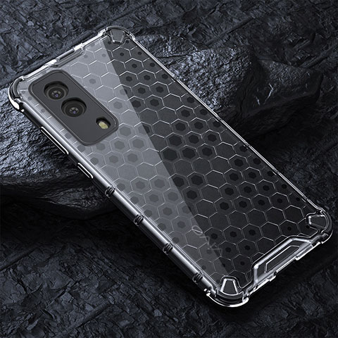 Carcasa Bumper Funda Silicona Transparente 360 Grados AM4 para Vivo iQOO Z5x 5G Gris