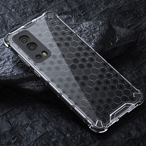 Carcasa Bumper Funda Silicona Transparente 360 Grados AM4 para Vivo Y52 5G Gris