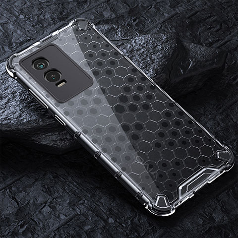 Carcasa Bumper Funda Silicona Transparente 360 Grados AM4 para Vivo Y76s 5G Gris