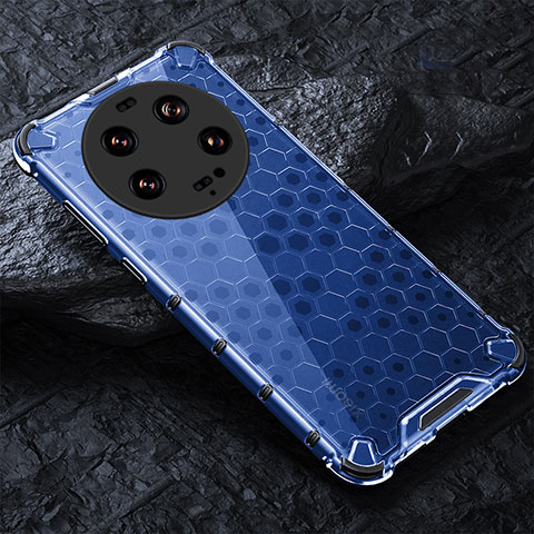 Carcasa Bumper Funda Silicona Transparente 360 Grados AM4 para Xiaomi Mi 13 Ultra 5G Azul