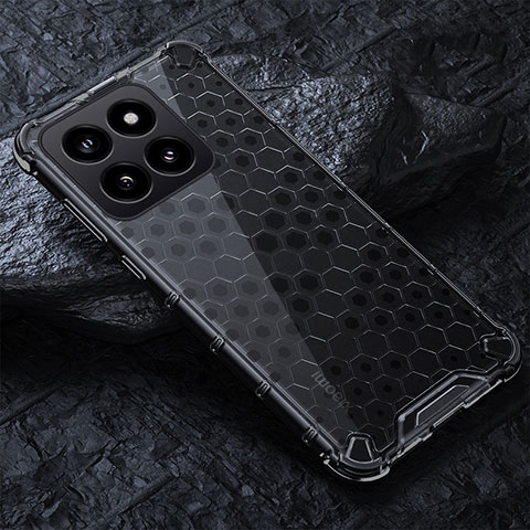 Carcasa Bumper Funda Silicona Transparente 360 Grados AM4 para Xiaomi Mi 14 Pro 5G Negro