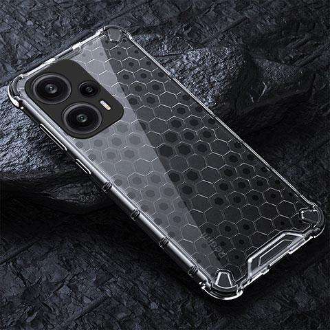 Carcasa Bumper Funda Silicona Transparente 360 Grados AM4 para Xiaomi Poco F5 5G Gris