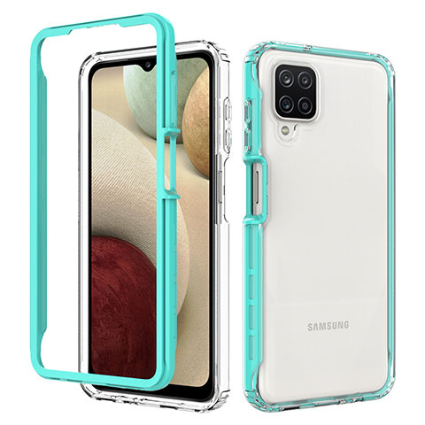 Carcasa Bumper Funda Silicona Transparente 360 Grados JX1 para Samsung Galaxy A12 Nacho Verde