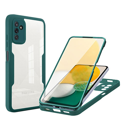 Carcasa Bumper Funda Silicona Transparente 360 Grados MJ1 para Samsung Galaxy A13 5G Verde