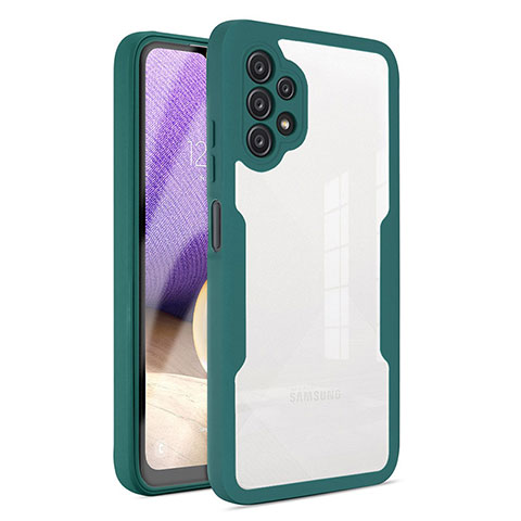 Carcasa Bumper Funda Silicona Transparente 360 Grados MJ1 para Samsung Galaxy A32 4G Verde