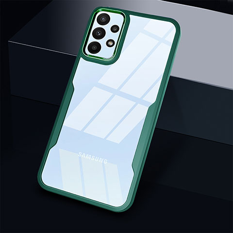 Carcasa Bumper Funda Silicona Transparente 360 Grados MJ1 para Samsung Galaxy A53 5G Verde