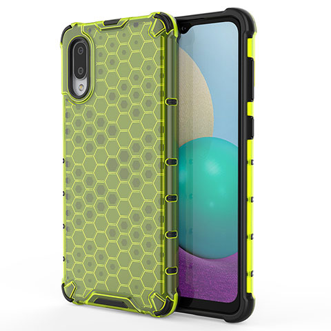 Carcasa Bumper Funda Silicona Transparente 360 Grados para Samsung Galaxy M02 Verde