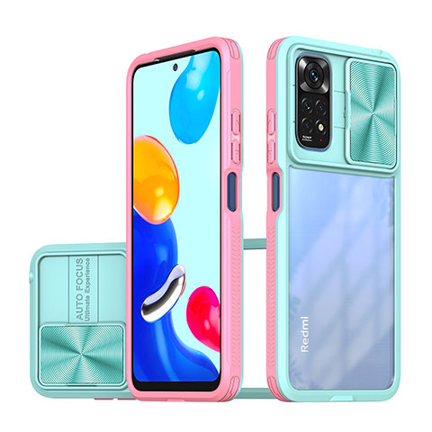 Carcasa Bumper Funda Silicona Transparente 360 Grados QW1 para Xiaomi Redmi Note 11 4G (2022) Rosa