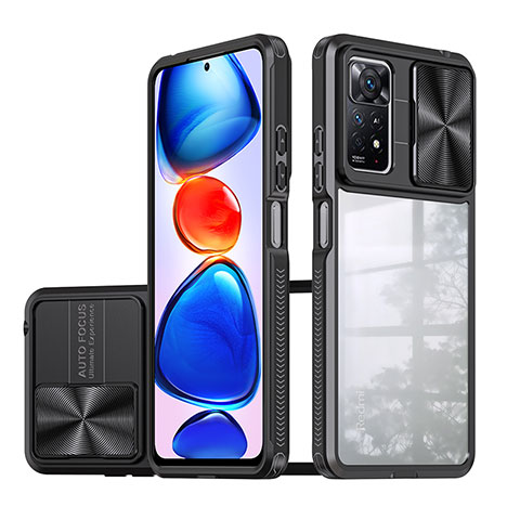 Carcasa Bumper Funda Silicona Transparente 360 Grados QW1 para Xiaomi Redmi Note 11 Pro 4G Negro