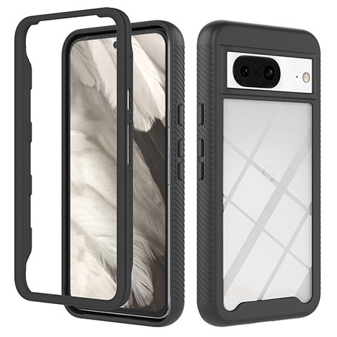 Carcasa Bumper Funda Silicona Transparente 360 Grados YB2 para Google Pixel 8 5G Negro