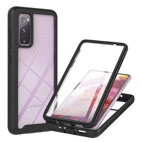 Carcasa Bumper Funda Silicona Transparente 360 Grados YB2 para Samsung Galaxy S20 FE (2022) 5G Negro